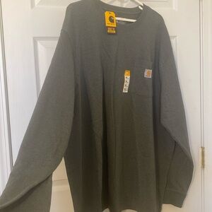 Cathartt long sleeve nwt color is mix between sage green and gray